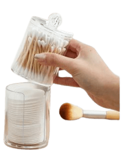 Cotton Swab And Cotton Pad Cosmetic Organiser