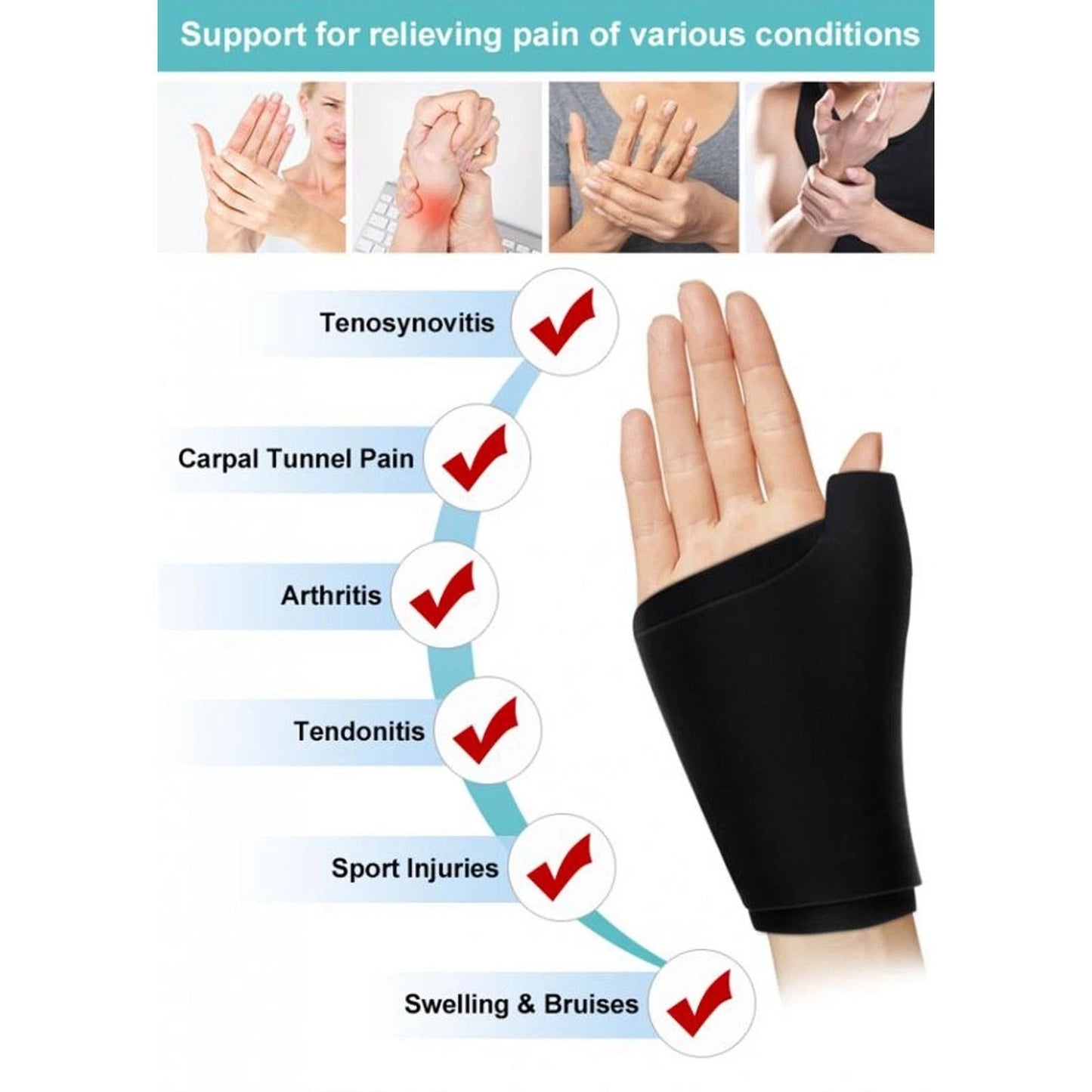 Cold Compress Wrist Glove
