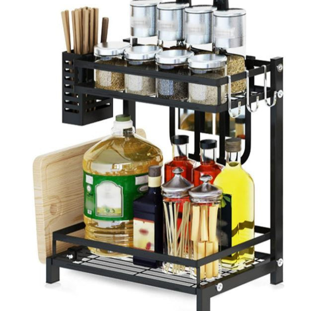 Kitchen Organiser Metal Shelf (40cm)(2 Tier)