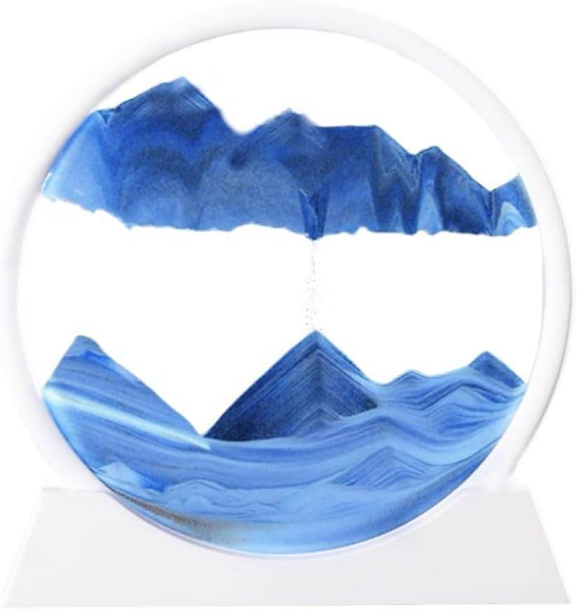 Moving Sand Art 3D Seascape Relaxing Display (Large)(25.5cm)