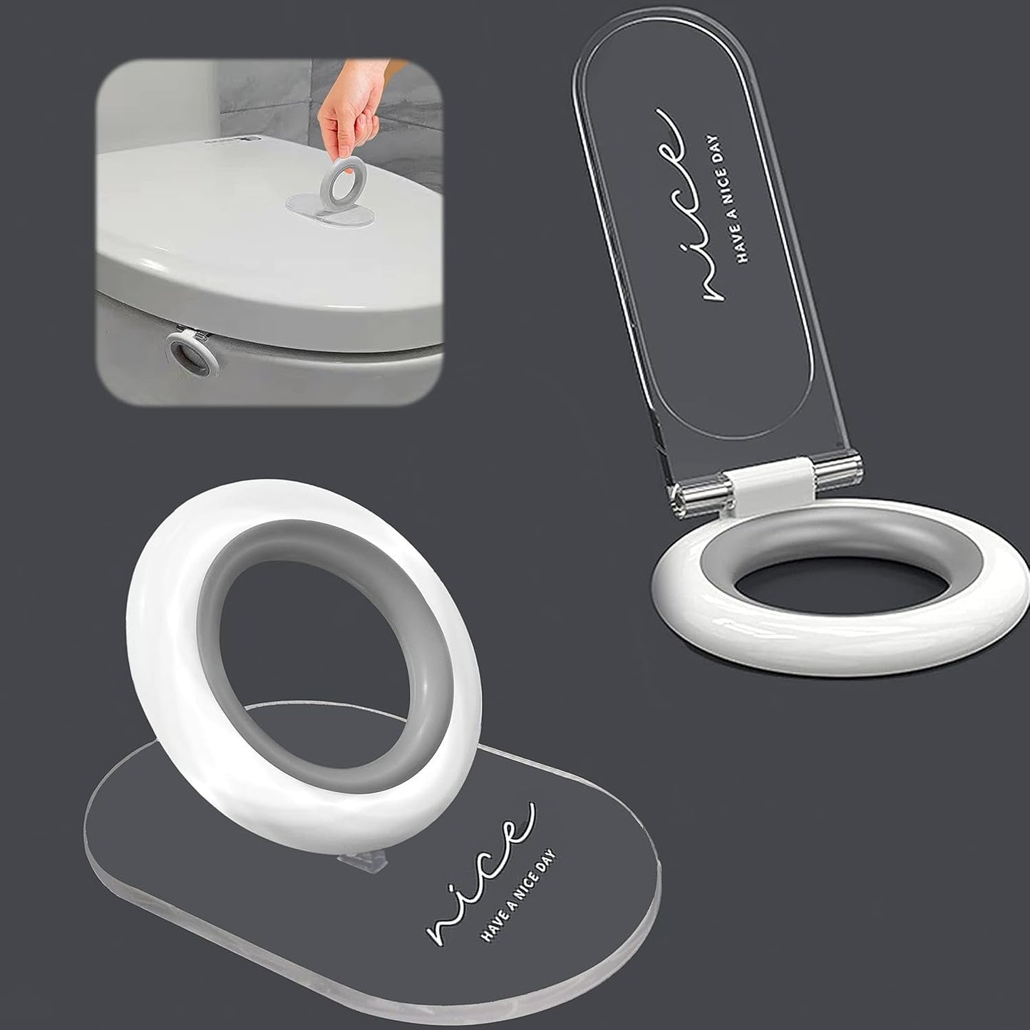 Toilet Seat Lifter Cover Handle (2 pcs)