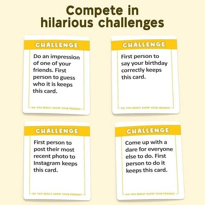 Do You Really Know Your Friends Card Game