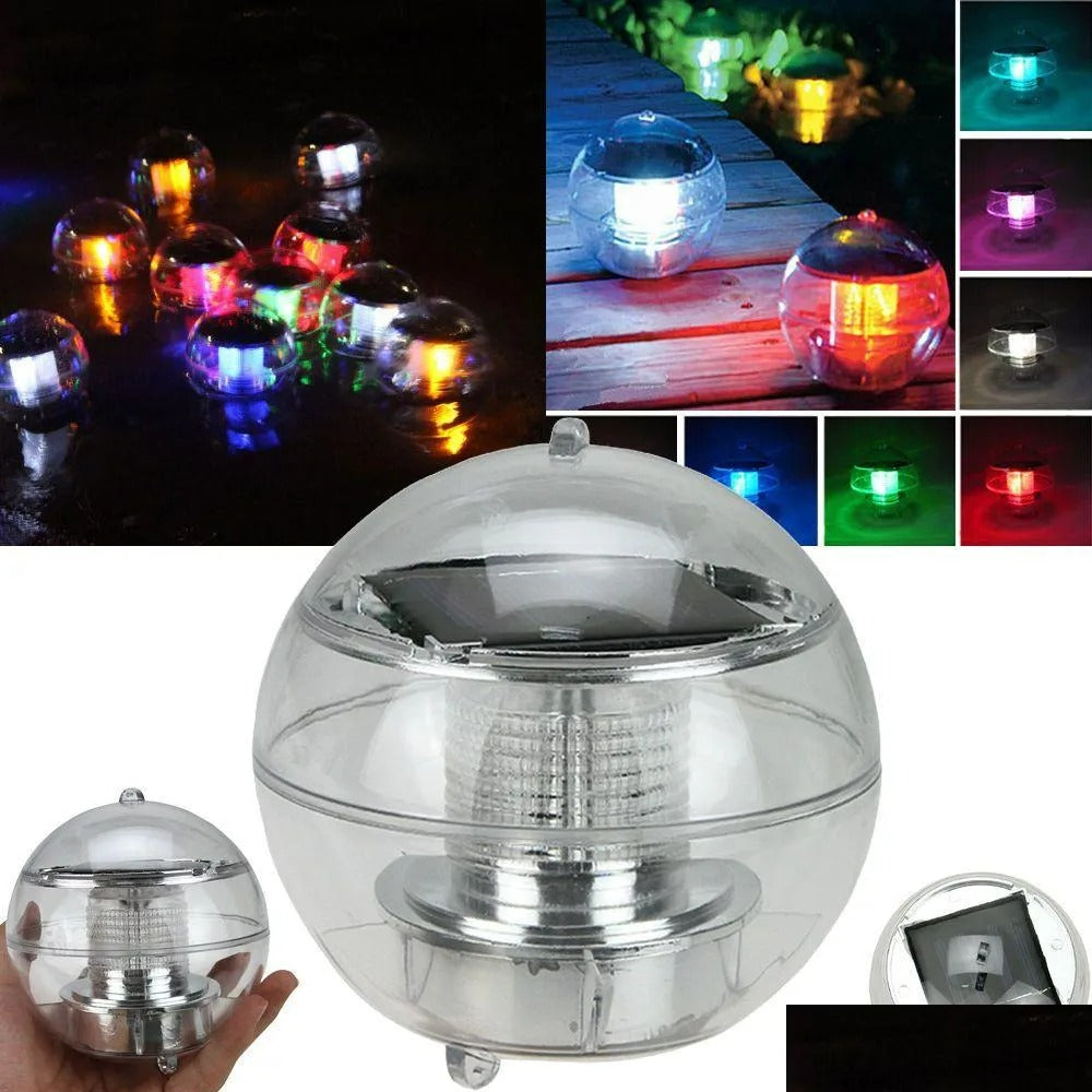Solar Powered Colorful Water Floating Ball