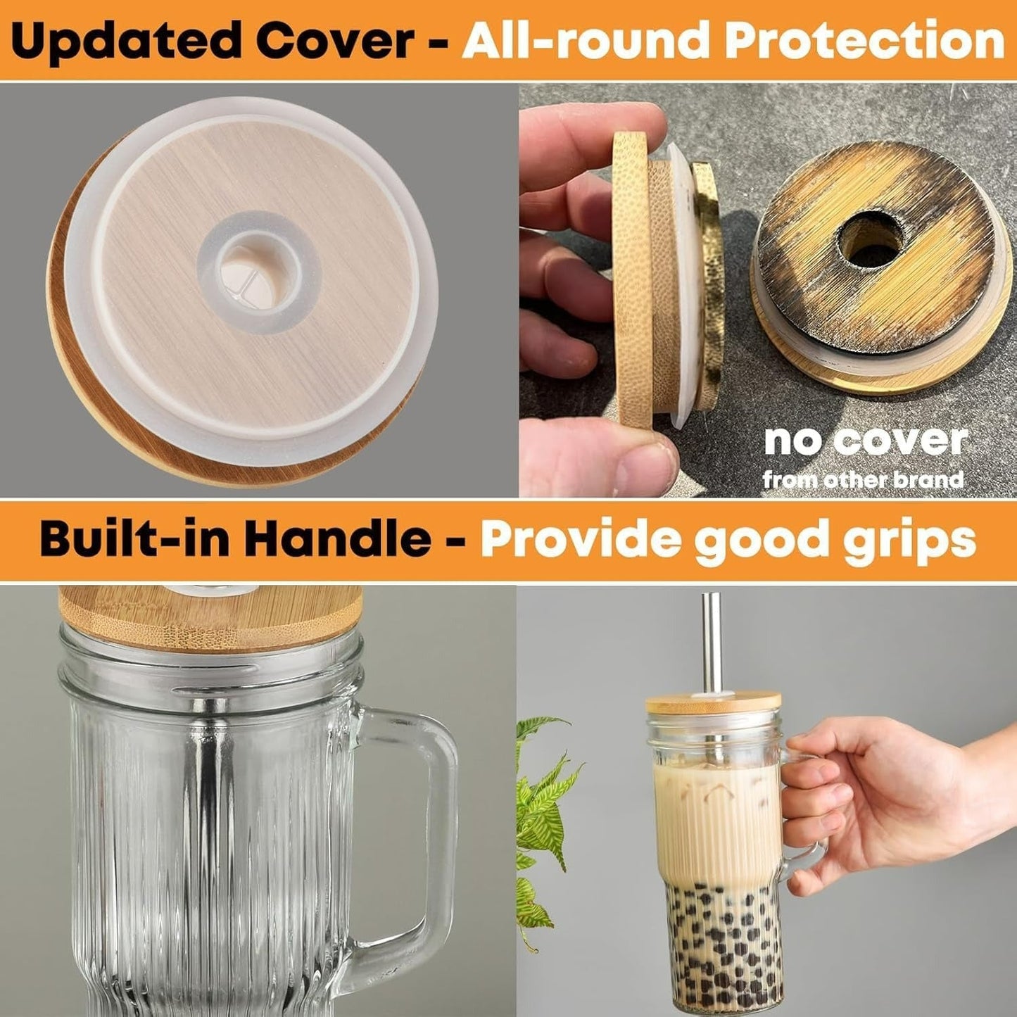 Ribbed Glass Tumbler (720ml)(Each)