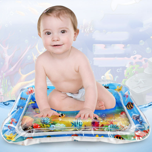 Rectangular Tummy Time Inflatable Water Play Mat