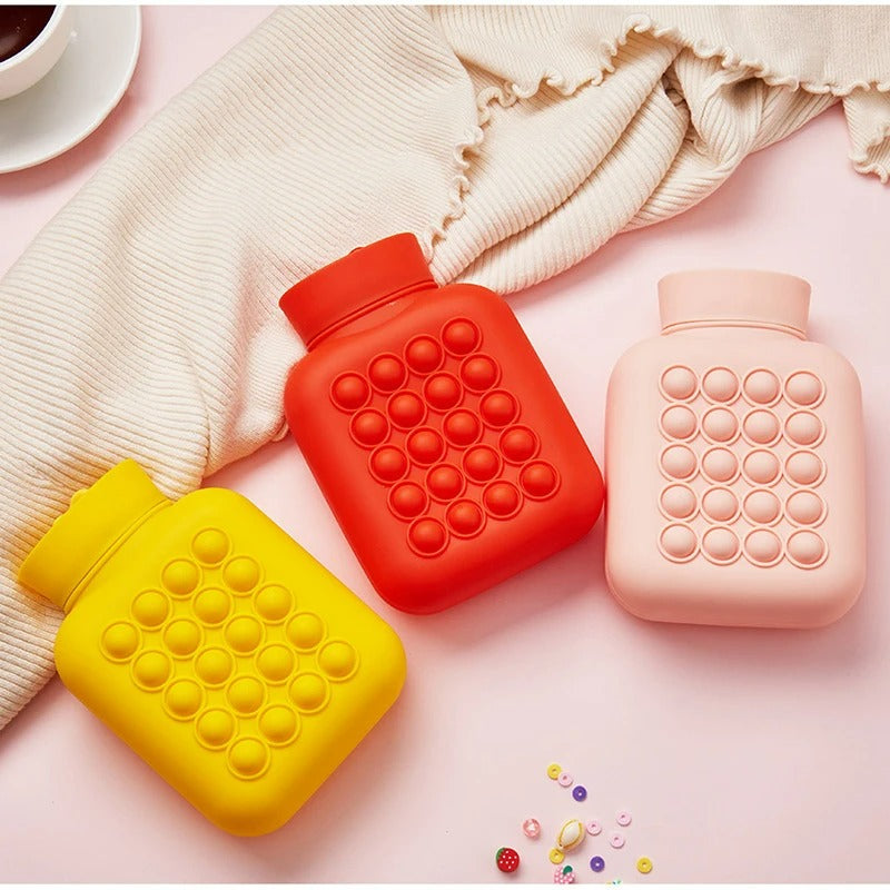 Hot And Cold Compress Water Bottle Pop-It Bag (500ml)(Yellow)