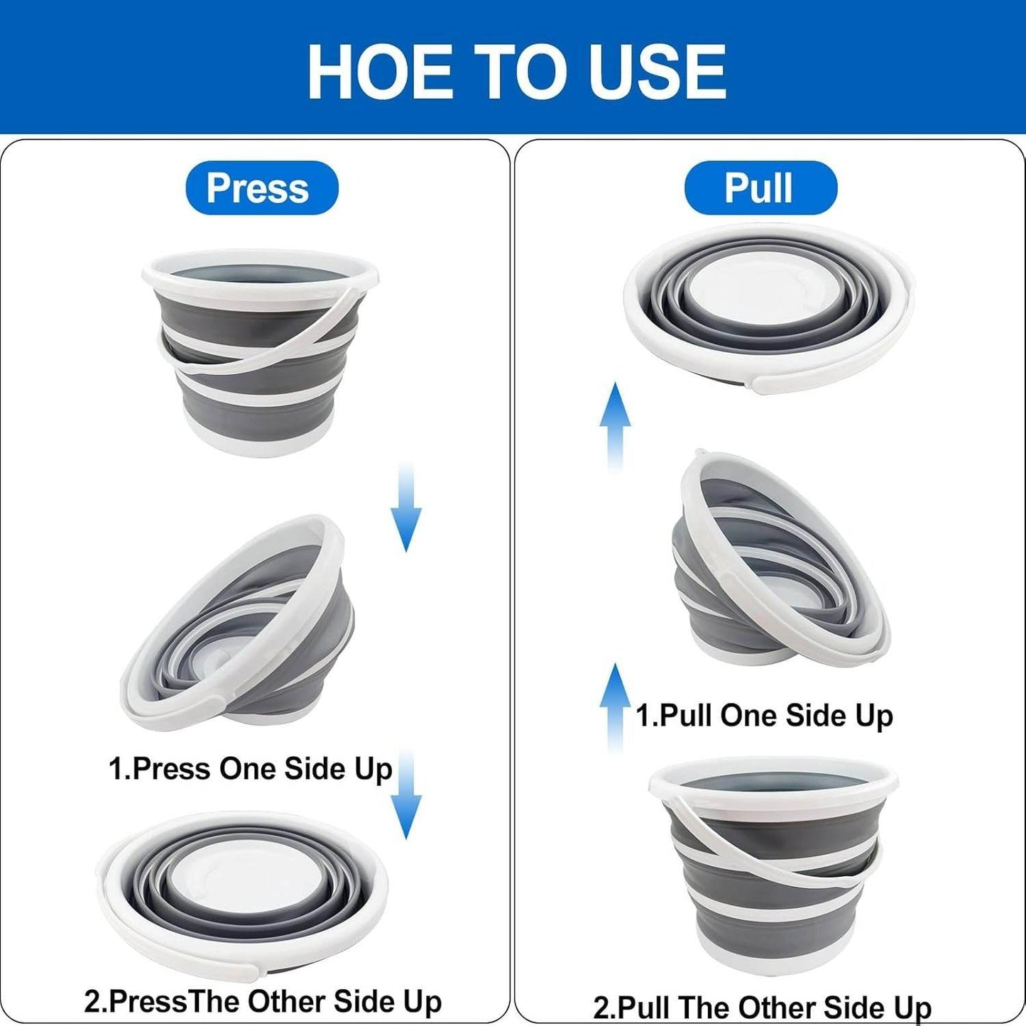 Collapsible Bucket With Handle (10L)