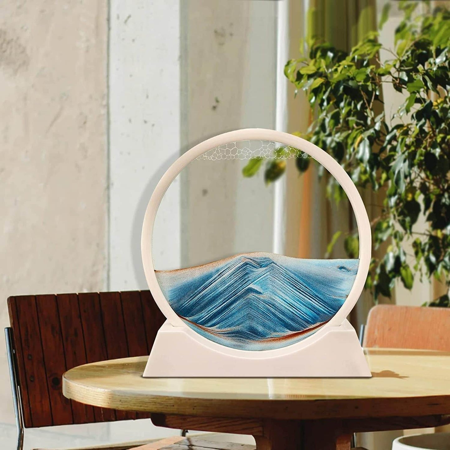 Moving Sand Art 3D Seascape Relaxing Display (Large)(25.5cm)