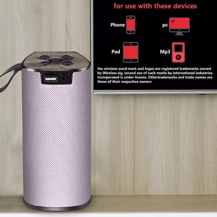 Splashproof Portable Bluetooth Speaker