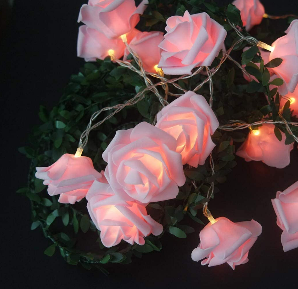 Decorative Soft Rose Flower LED String Light
