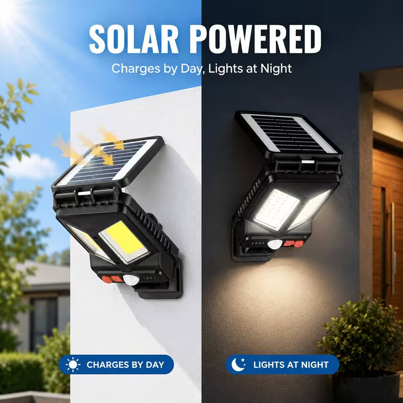 Solar LED Wall Light with Motion Sensor