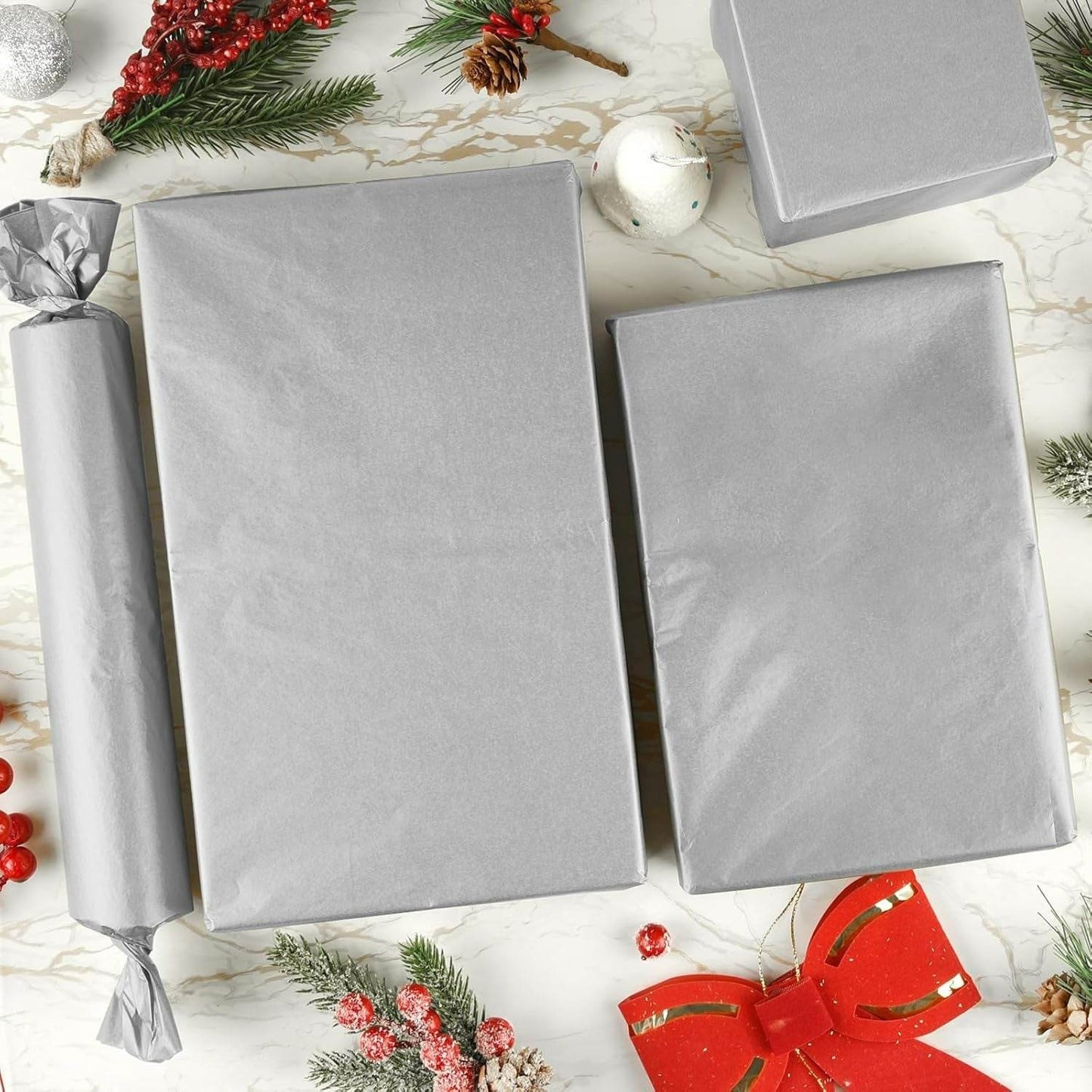 Tissue Gift Wrap (Silver)(10 pcs)