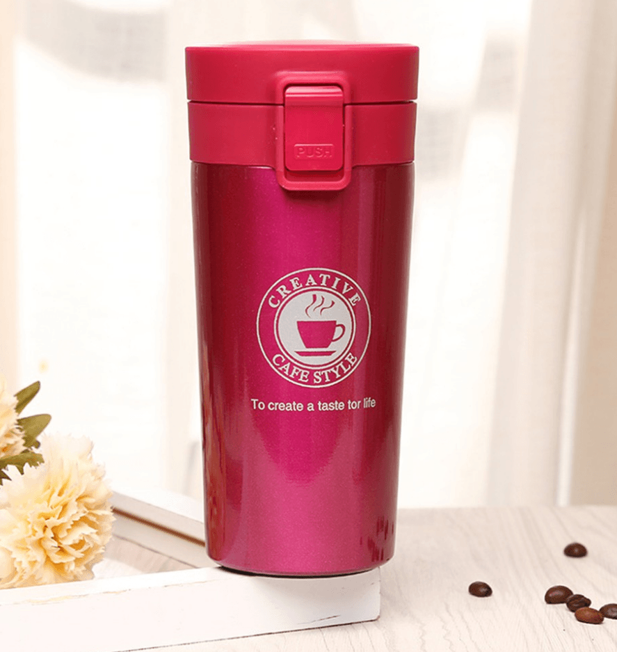 Double Wall Vacuum Insulated Travel Coffee Cup (380ml)