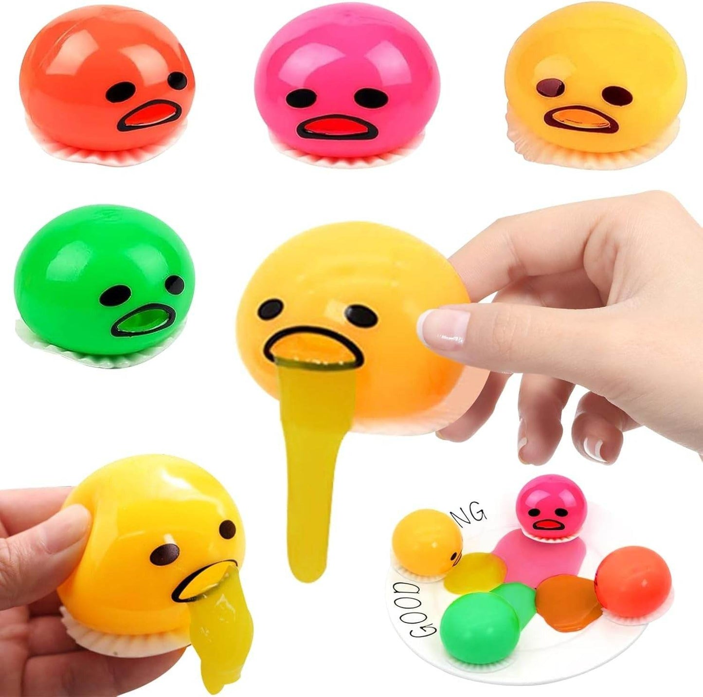 Egg Yolk Pressure Ball Squeeze Toy (Each)