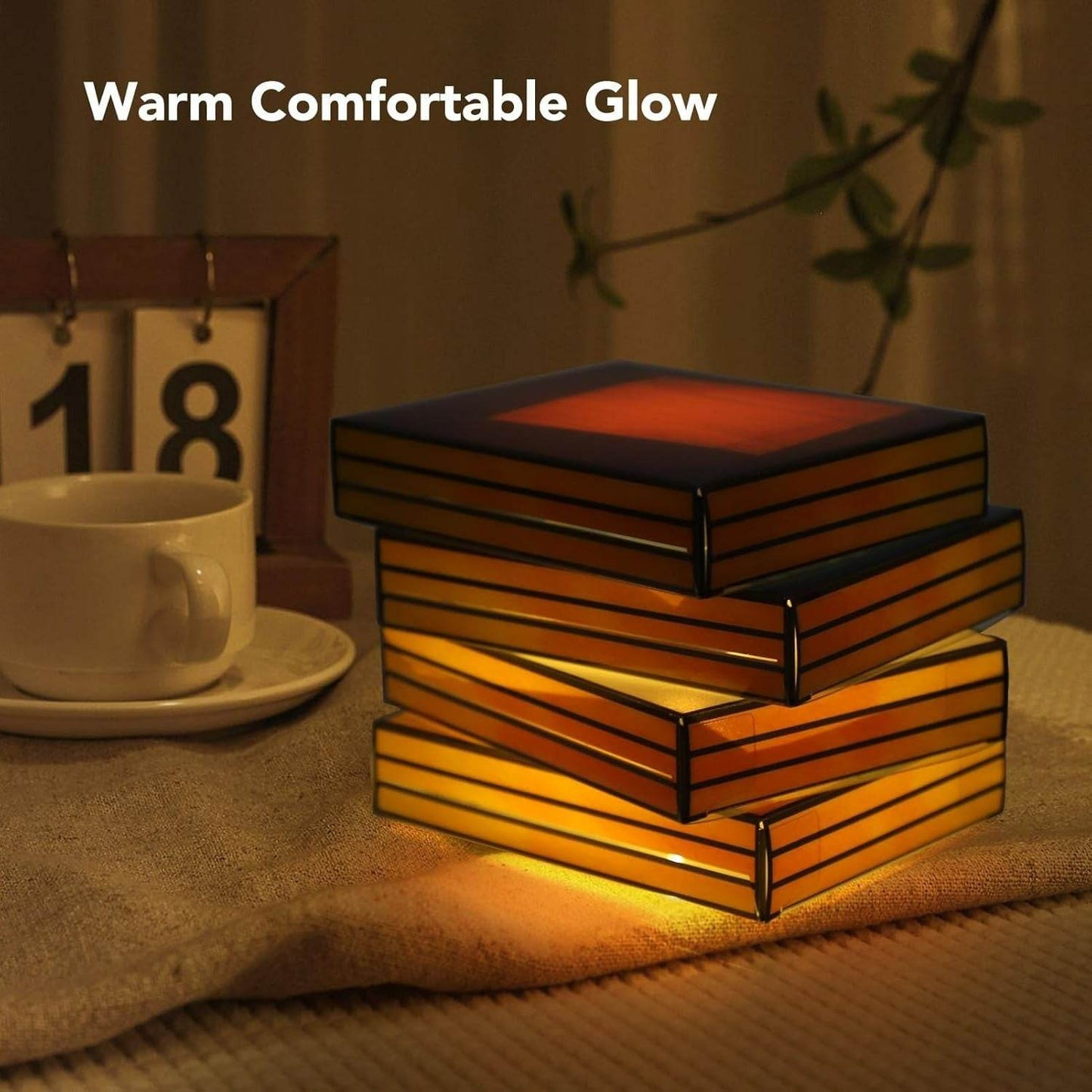 Vintage Stacked Books Lamp