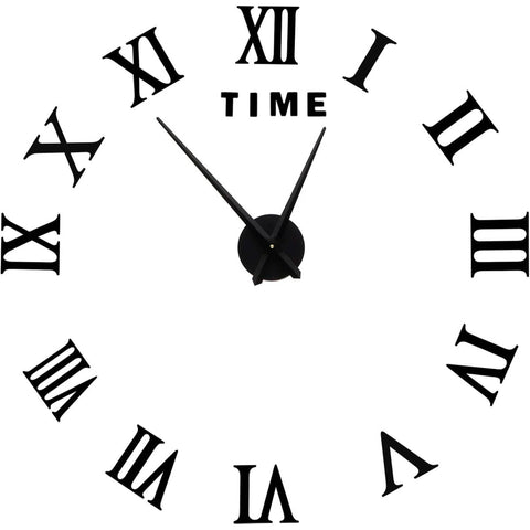 DIY Classic 3D Wall Clock (Roman Numerals)(Glow In The Dark)