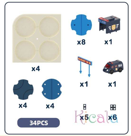 Brain Teaser Puzzles Maze Race Track (Police)