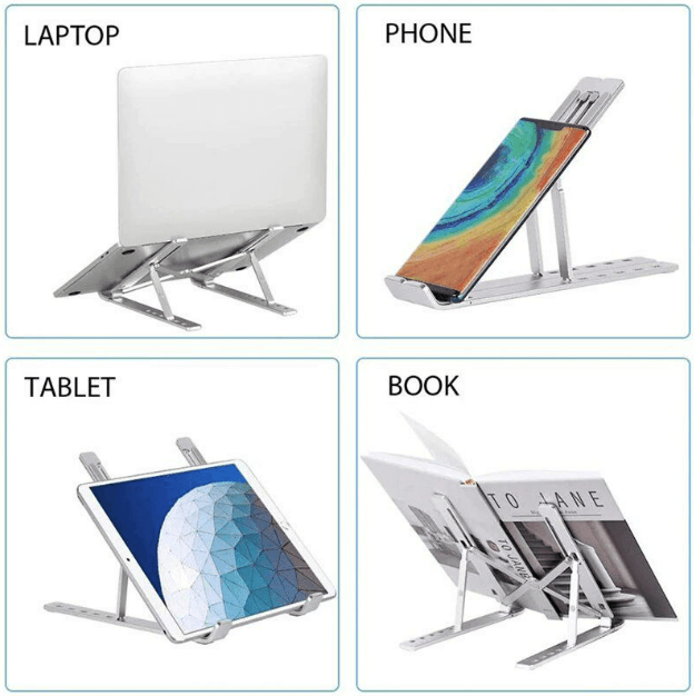 Adjustable Aluminium Foldable Notebook Stand