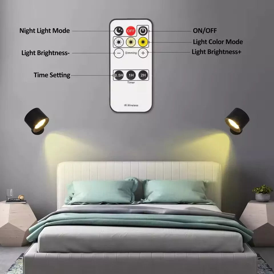 Double Sided Glow Right Wall Light