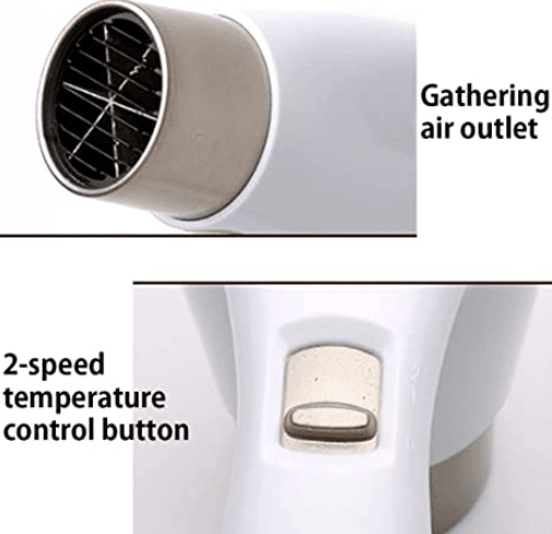 Wall Mounted Hair Dryer and Plug