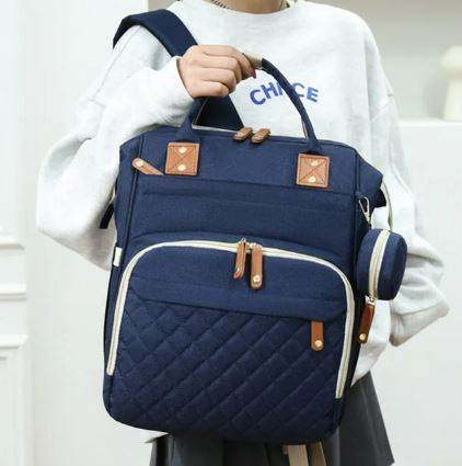 Multifunctional Bassinet Nappy Bag (Grey)