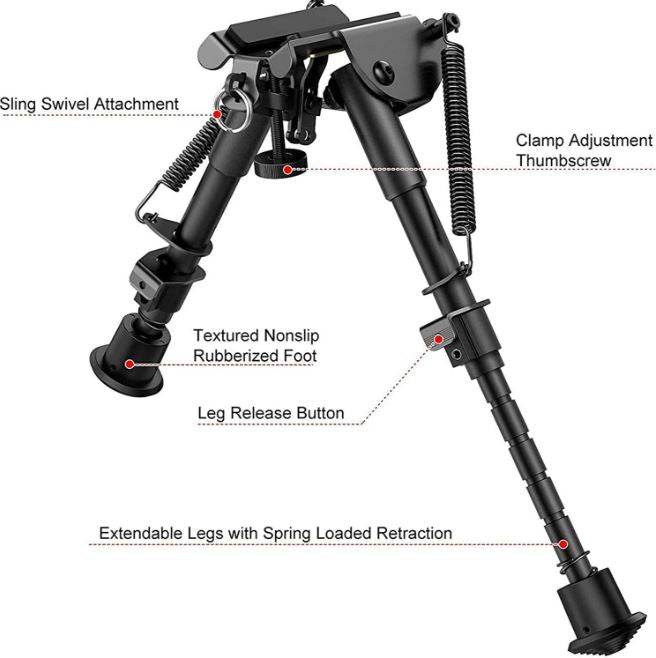 Tactical Rifle Bipod