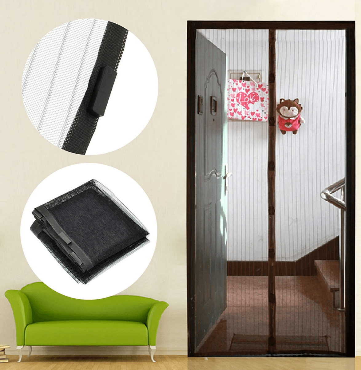 Magic Mesh Magnetic Hands Free Screen Door