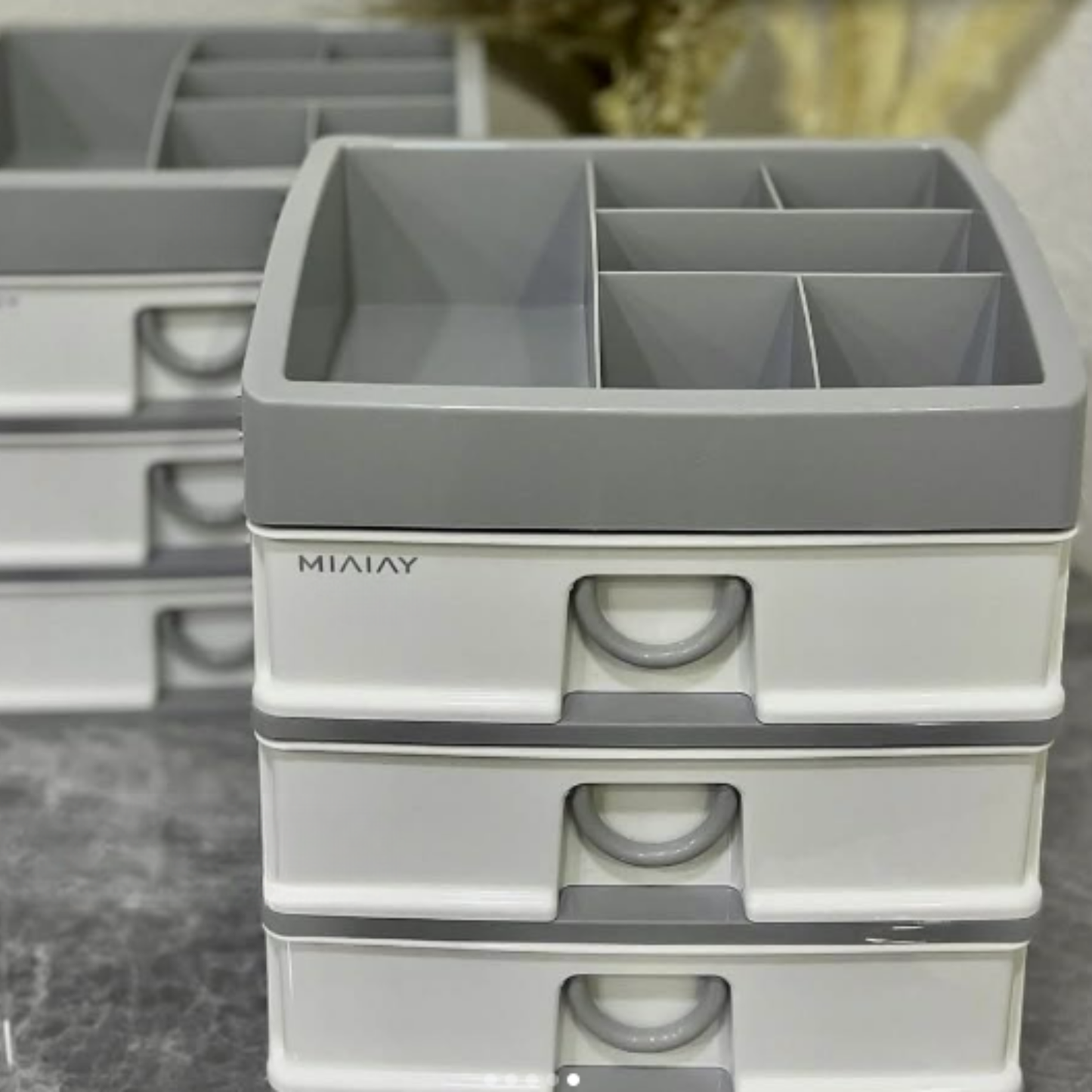 Handcrafting Multi-Drawer Organiser (3 Tier)(Grey)