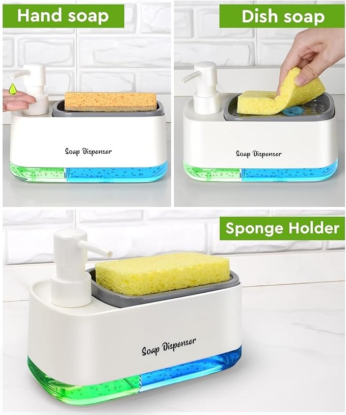Dual-Pump Kitchen Sink Soap Dispenser