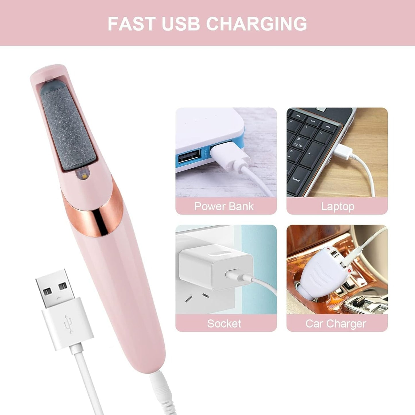 Electric Pedicure Foot File And Callus Remover