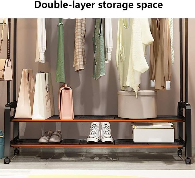 Clothing Garment Rack With Wheels