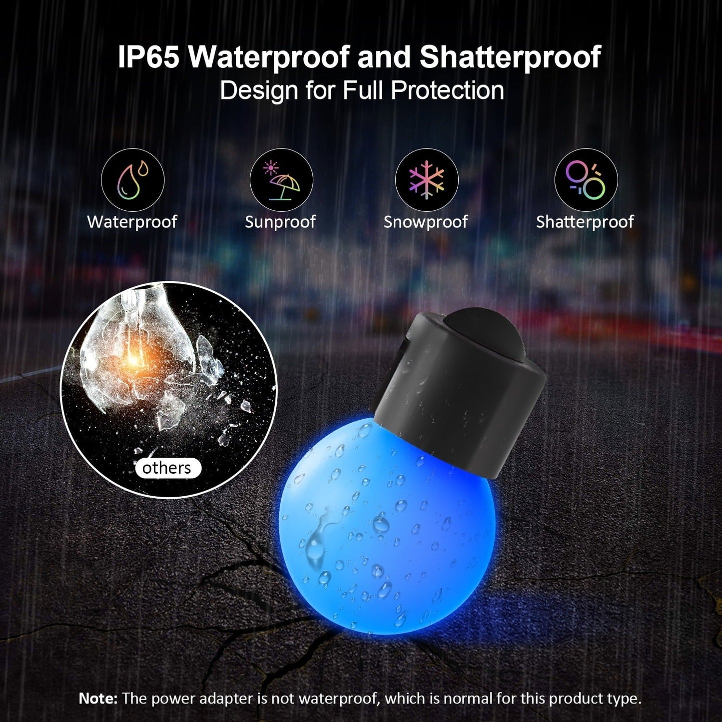 Smart RGB Outdoor String Lights (5m)