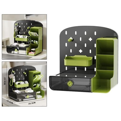 Desk Pegboard Organizer Desk Accessories For Gaming Black