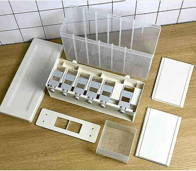 6in1 Wall Mounted Dry Food And Cereal Dispenser