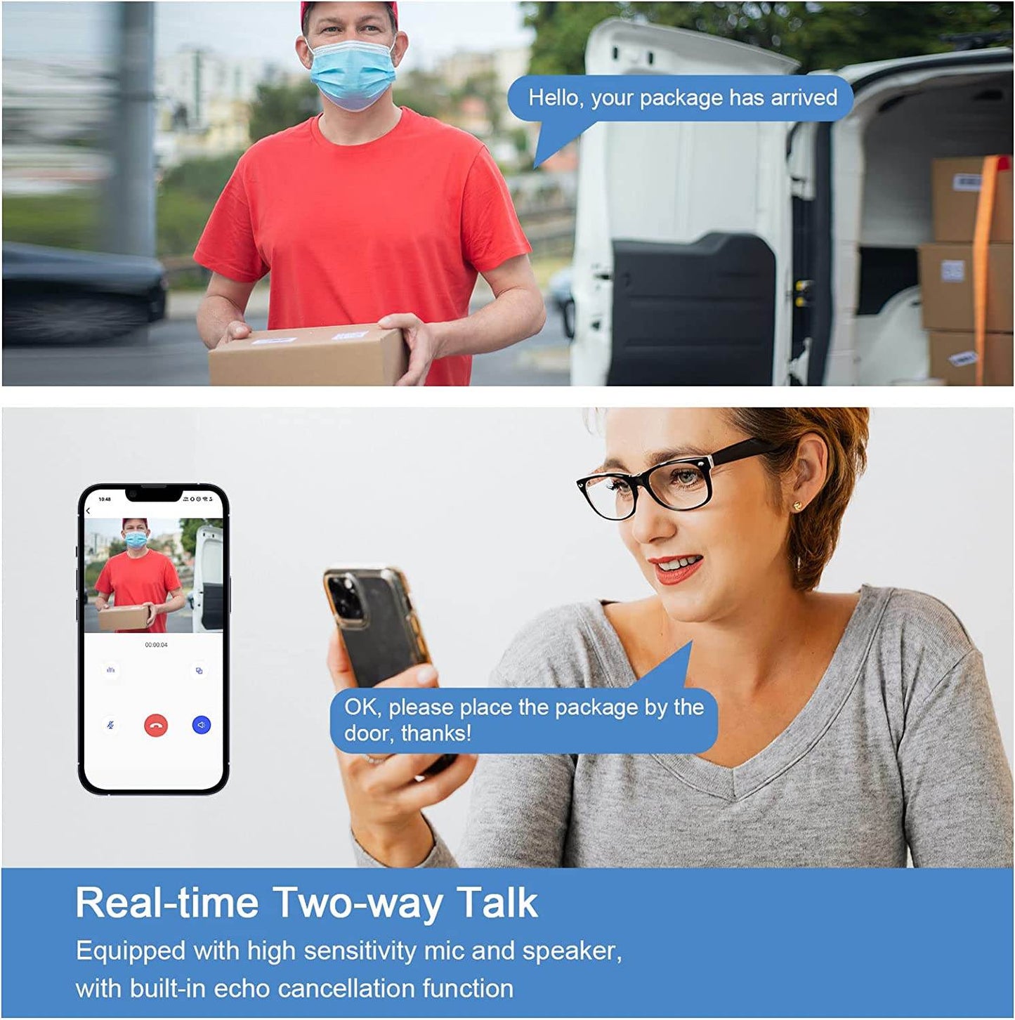 WiFi Doorbell Camera with Chime