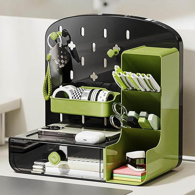 Tabletop Pegboard Shelves