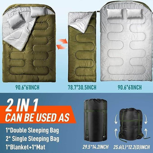 Double Sleeping Bag for Adults - DMC Wholesale