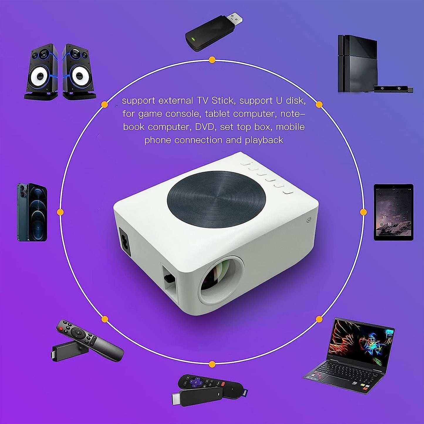 HD Outdoor Theater Projector