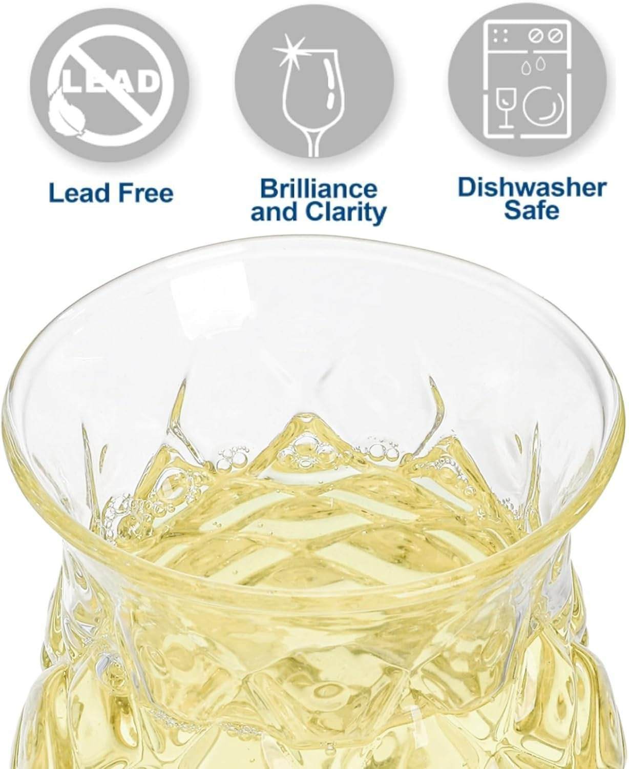 Pineapple Drinking Glass (450ml)(Each)