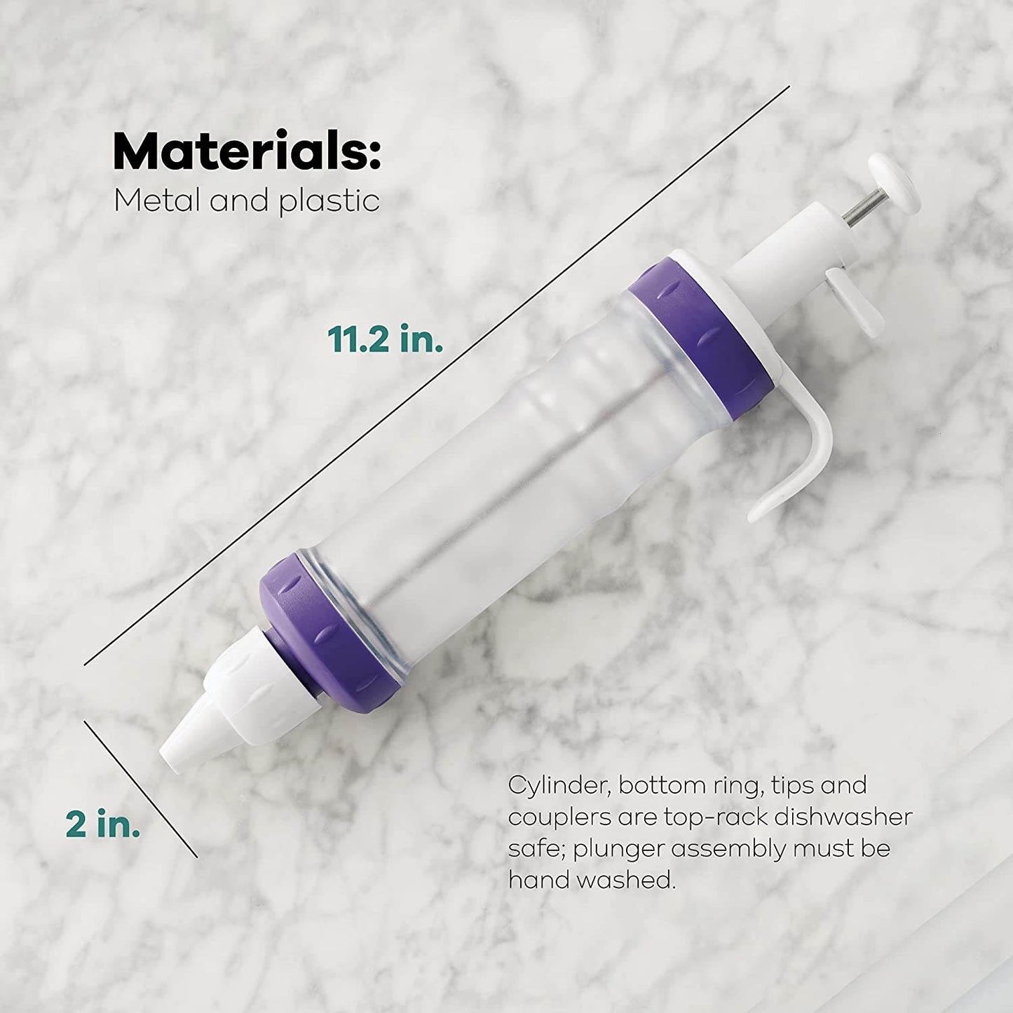 Dessert Decorator Plus Tool with 5 Decorating Tips