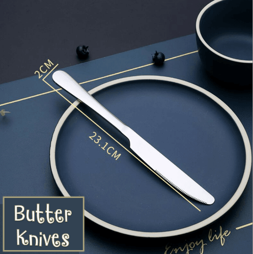 Stainless Steel Butter Knife Set (6 pcs)