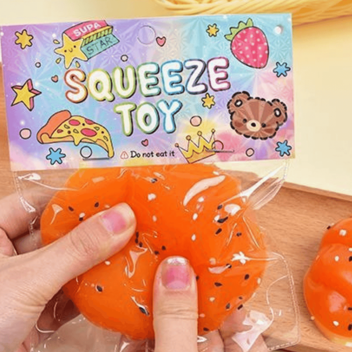 Stretch Croissant Squeeze Toy (Each)
