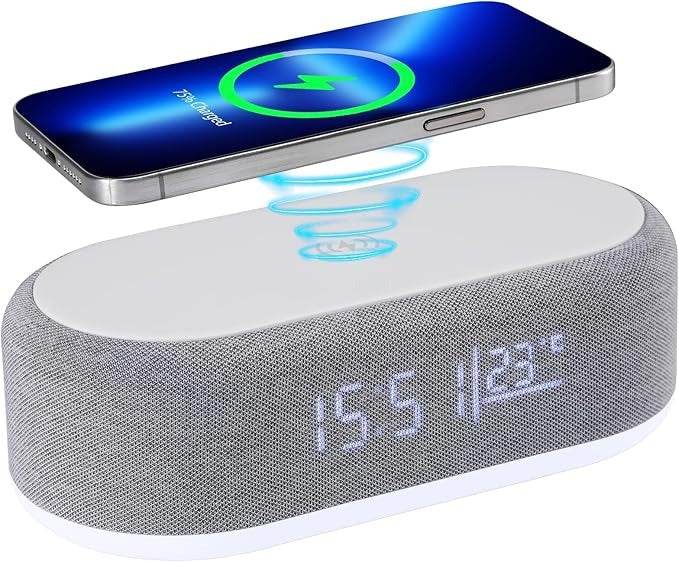 Multifunctional Wireless Charging Digital Clock