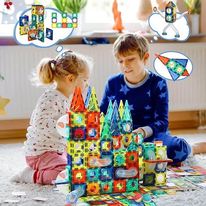 Magnetic Building Blocks (168 pcs)
