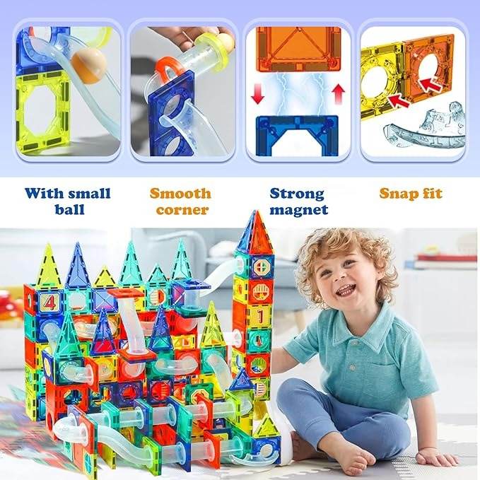 Magnetic Building Blocks (168 pcs) - DMC Wholesale