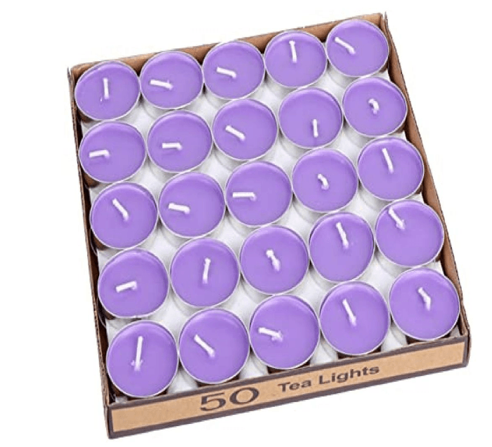 Coloured Tea Light Candles (50 pcs)
