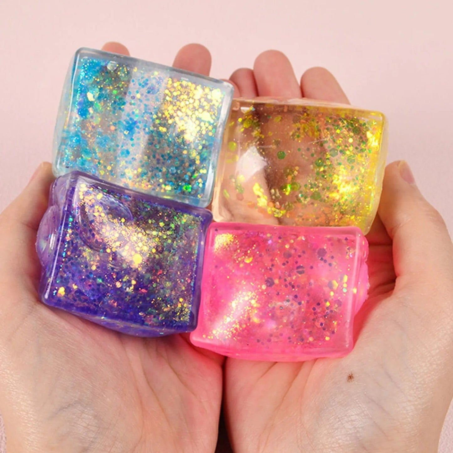 Silky Soft Sensory Ice Cube Squeeze Toy (Each)