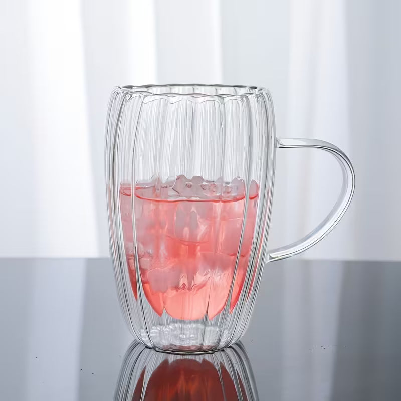Elegant Clear Glass Cup (350ml)(Each)