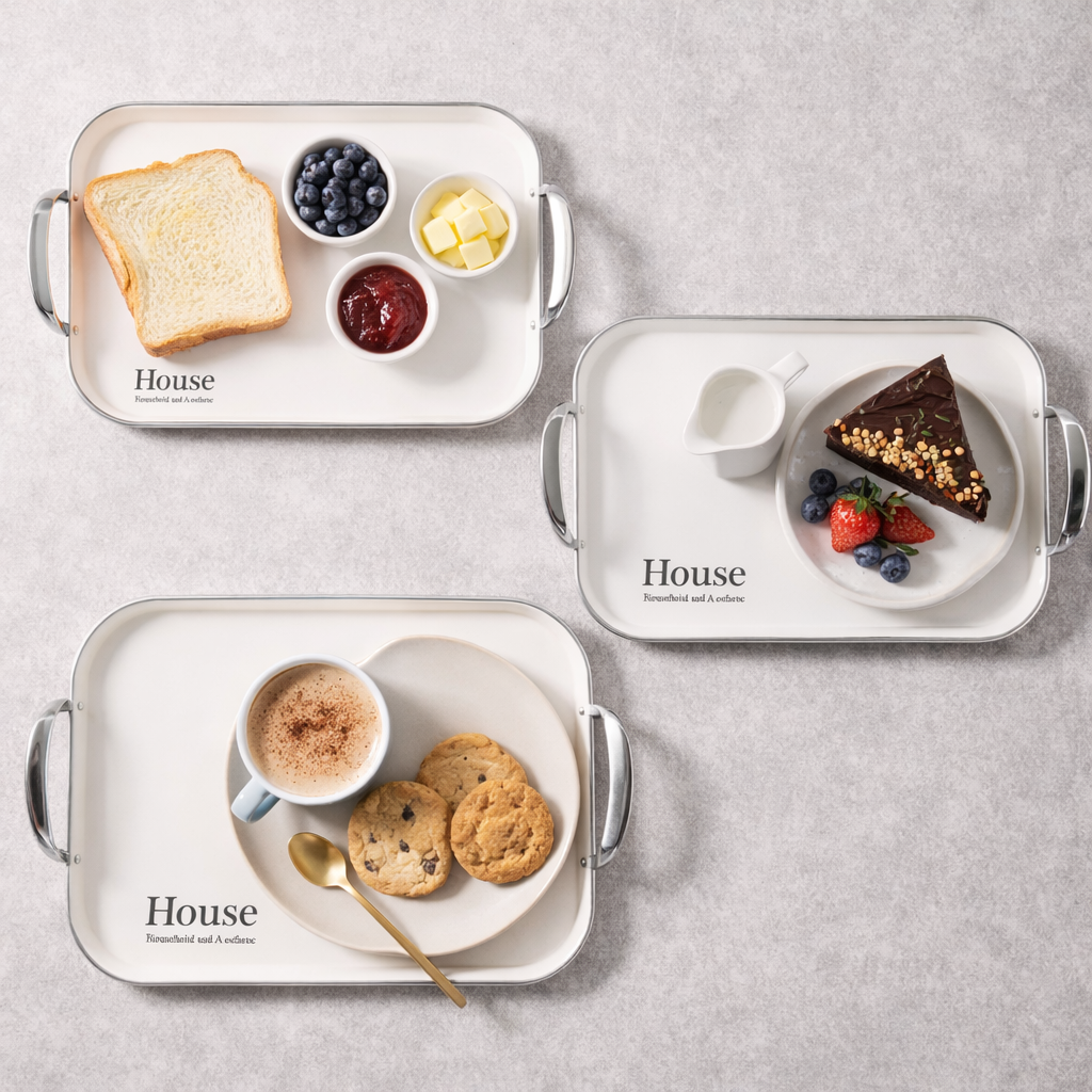 House Silver Elegance Tray Set (3 pcs)