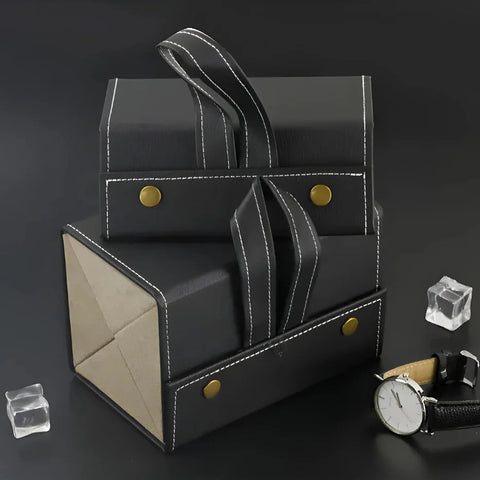 Foldable Eyeglasses Travel Organizer Case (4 Slots)